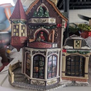 Charming Holiday Village Toy Shoppe Decor